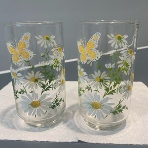 Vintage Libbey Daisy Tumblers